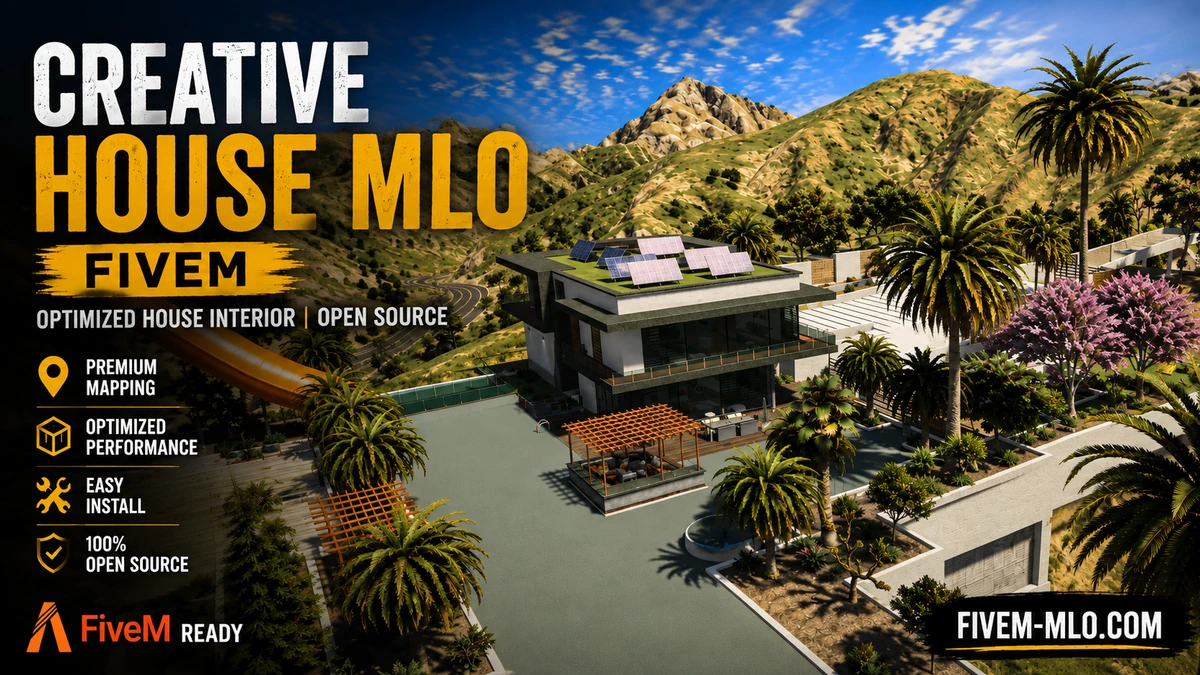 Creative House MLO FiveM | Optimized House Interior | Open Source